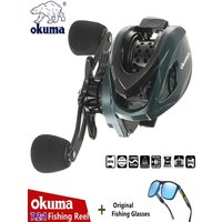 Okuma 10KG Max Drag Fishing Reel 22LB 7.2:1 High Speed Baitcasting Reel Adapt to Any Water Body Magnetic Brake Long Casting