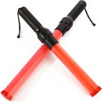 54cmX4cm Red LED Road Traffic Signal Warning Light Safety Air Control Cheering Concert Glow Stick Car Parking Guides Wand