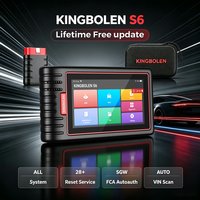 Kingbolen S6 OBD2-Scanner, Vollsystem-Diagnosetool mit 28 Reset-Funktionen, unterstützt CANFD FCA Autoauth, Auto VIN-Scan, lebenslange kostenlose Updates.