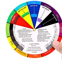 Bview Art Color Mixing Wheel for Artist and School Learning Guide Art Class Teaching Tool