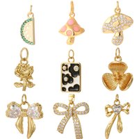 Diy Charms for Make Earrings Bracelet Necklace Lovely Foods for Jewelry Making Supplies Gold Color Dijes Excellent Quality