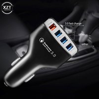 Car Charge 4 Port USB Car Charge Quick Charger QC 3.0 Mobile Phone Charge Adapter For iPhone Samsung Car Mobile phone