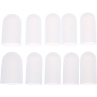5/10Pcs Silicone Finger Protectors Heat Resistant Anti Slip Anti Scalding Antistatic Finger Cots Single-Finger Transparent Cover