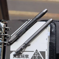 Titanium Bolt-Action Pen, CNC Machined TC4 Alloy for Smooth Writing & Sketching, Compatible with Schneider G2 Refills