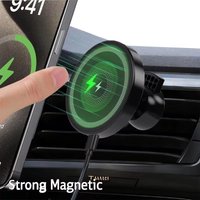 For Magsafe Car Magnetic Wireless Charger Air Vent Phone Holder Stand iPhone 17 16 15 14 13 12 Pro Max Air Outlet Fast Charging