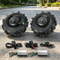 L-faster 14 Inch Inflatable Tire 500W Dual Drive Brushless Gear Hub Motor Controller Kit for Electric Small agricultural vehicle