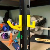 2pc Universal Hooks For Shelving With 10.3mm Hole Spacing Storage Hooks Garage Auxiliary Hooks Shelf Fittings Support Hooks