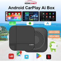2026 Kowankit 4+32G Wireless CarPlay Smart Ai Box Plug & Play Android Auto 3 in 1 Car Tv Box For YouTube Netflix