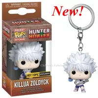 New FUNKO POP Pocket Keychain Hunter Killua Zoldyck PVC Action Figure Collection Model Bag Pendant Toys for Gifts