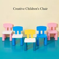 Children's chair 660g thickened kindergarten back chair baby dining chair plastic small chair bench small stool non-slip