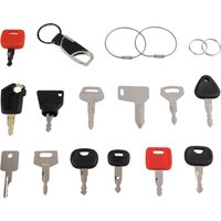 13Pcs Ignition Key Set For Construction Machinery Tractors And Excavators Replacement Keys With Keychain Installation Tools