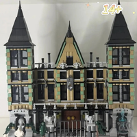 Classic Movies Home Decor 1601PCS Malfoy Manor Modular Building Blocks Assembled Model Bricks Magical Toys Party Holiday Gifts