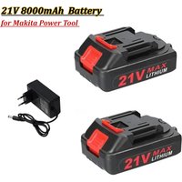 21V 8000mAh Rechargeable Lithium Ion Battery for Cordless Electric Power Tool for Makita 21V Power Tool High Capacity Battery
