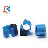 Étiquette électronique RFID en forme de Pigeon d'oiseau, 100 pièces, pour le suivi des puces de perroquet et des pattes de poulet, EM4305