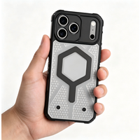 Heavy Duty Anti-Slip Transparent Armor Magnetic Case For iPhone 17 16 15 14 Plus 13 Pro Max 11 For Magsafe Wireless Charge Cover