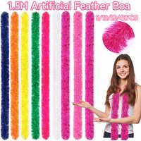 5-40Pcs Feather Boas Bulk 5Ft Artificial Fluffy Boas Decor DIY Craft Wedding Scarf for Wedding Costume Dress Tea Party Supplies