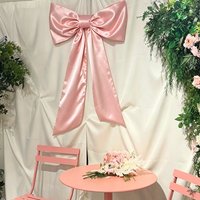 Giant Satin Bow 60x100cm - Oversized Ribbon Bow Wall Decor for Birthday Party Wedding Home Coquette Decoration