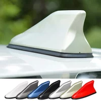 NEW AM FM Antenna Signal Amplifier 16cm Universal Carbon Fiber Exterior Car Roof Mounted Shark Fin Antenna Top Automatic Radio