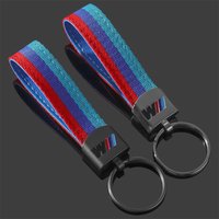 3D Metal Keyring Leather Car Keychain Key Chain Rings For BMW M Performance E46 E90 E60 F10 F30 E39 E36 F20 E87 G30 E92 E91 X5
