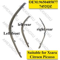 9650485877 7452QZ for Xsara Citroen Picasso rear chrome trim Front bumper silver decorative bright strip behind bumper
