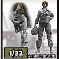 1/32 resin soldier model GK - Modern female US Navy pilot - Unassembled and unpainted DIY kit - 637