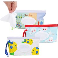 3pcs Baby Wipe Storage Bag Tissue Holder Wet Wipes Oganizer Facial Tissue Pouch for Travel Mask Bags Tissue Bag Oganizer