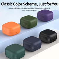 For Samsung Galaxy Buds 4/4Pro Case Soft High End Lychee Skin Texture Anti Scratch Headphone Protective Shell Funda with Hook
