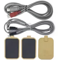 Silicone Micro-current Muscle Stimution Pad/2Pin or 3 Pin Cable,for Beauty/DDS Bioelectric Therapy/ Acid-base Massage Equipment