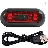 AliExpress NONE 4 Lamp Beads Bicycle Helmet Led Light Rechargeable Safety Taillight Bike Motorcycles Accessories Helmet Moto USB Helmet Light