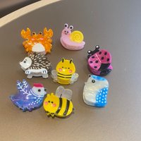 Cute Bee Hair Clip Claw For Girls Small Cartoon Animal Claw Clip Women Snail Hairpin pink hair barrettes hair accessories