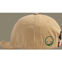 Basic simple design solid color short-brimmed embroidered pattern baseball cap suitable for men and women for equestrian sports.