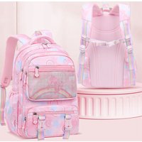 Kid Backpack for Girl Rainbow Butterfly Children Bookbag School Bag Primary School Backpack for Traveling Waterproof Mochilas