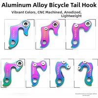 Bicycle Tail Hook Aluminum Alloy Colorful Lightweight Compact Universal Fit Durable Precision Secure Design for MTB Bikes