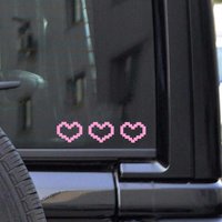 Mosaic heart car sticker 1 piece, rearview mirror sticker, multi-functional all-in-one, car decoration and car accessories