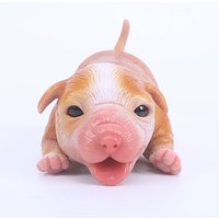 7 Inch Simulation Silicone Reborn Doll Pet Dog Toy Soft Realistic Exquisite Painted Puppy Newborn Reborn Doll Collection Gifts
