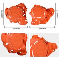 2026 2025 2024 For KTM EXC 300 XC-W 250 Engine Clutch Cover Guard Crankcase Ignition Protector Kit For Husqvarna TE 300 TE 250