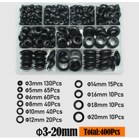400/90pcs Rubber Seal Ring Double-sided Rubber Grommets Ring Non-toxic Odorless for Protect Wire Cable Hole Shim Sealing Washer