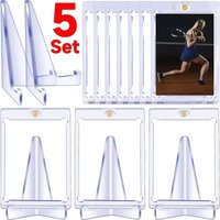 Magnetic Card Holder Support Set Protectors Hard Plastic Sleeves Trading Display Case For Pokemon Baseball Sports