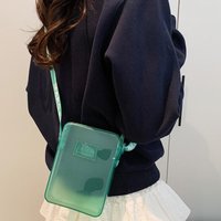 NewFashionable PVC Messenger Bag Transparent Shoulder Bag Waterproof Square Bag Handbag Phone Bag Women Lipstick Key Storage Bag