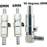6MM/8MM/90 degree 304 stainless steel motorcycle oil pipe quick release joint trailer brake pipe air pipe quick release joint