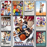 K-Kuroko's Basketball Poster Sticky Wall Art Printing Waterproof Home Living Bed Room Aesthetic Decor