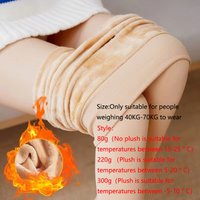 Fleece-gefütterte Strumpfhosen für Damen, Thermo-Strumpfhosen für den Winter, Polar Skin Black Effect Strümpfe, Damen-Thermosocken