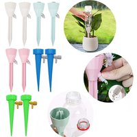 Automatic Drip Irrigation System Adjustable Rate Water Dripper Device Self Watering for Flower Plants Potted Plant Greenhouse