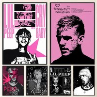Singer Lil Peep Poster HD art, waterproof, sticky wall, home decoration (living room, bedroom, bar), aesthetic