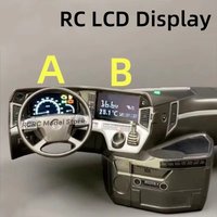 RC 1/14 Truck Dashboard Screen LCD For Tamiya 1/14 RC Tractor Truck Tipper Trailer 770S FH16 AROCS ACTROS TGX Parts Accessories