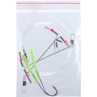 3pcs Crappie Rigs Fishing Leader Wire with 2 Stainless Steel Arms 1/0 Baitholder Hooks Fishing Leader Rig Freshwater