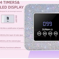 Diamond nail phototherapy lamp, long service life, quick-drying and non-black hand nail baking lamp for nail s
