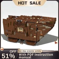 New 3277Pcs Famous Star Battle Movie Moc Sandcrawler Model Building Blocks Diy Creative Ideas Bricks Toys Birthday Gifts
