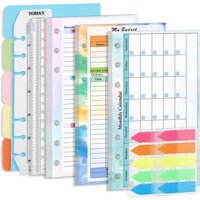 6 hole flipbook Suitable for budget weekly and monthly planner core planner budget book handbook inserts A6 notepad inserts