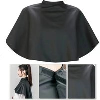Hair Dye Tools Short Square Black Waterproof Hairdressing Salon Barber Hair Cutting Cape Cloth Wrap Hairdressing Cape Barber